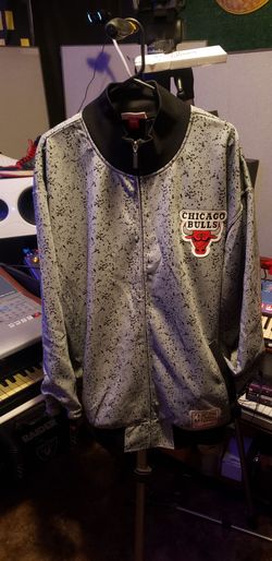 Mitchell and Ness Cement Print "Jordan" Bulls jacket sz52