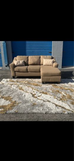 Beige sectional sofa(free delivery)