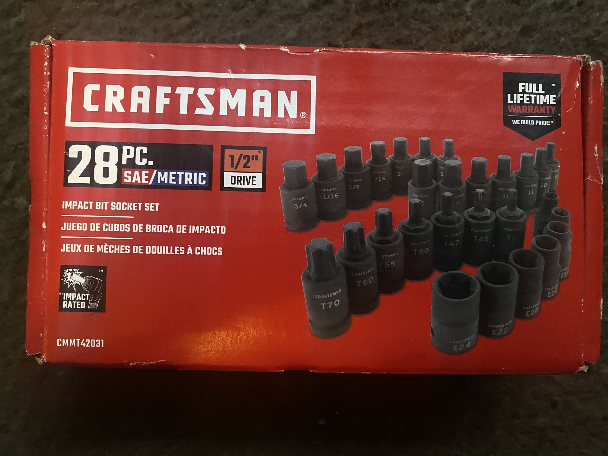 craftsman 28 piece impact socket set