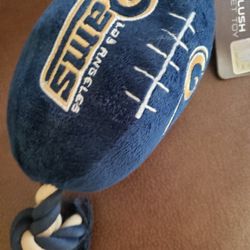 LA Rams Football Plush & Rope Dog Toy
