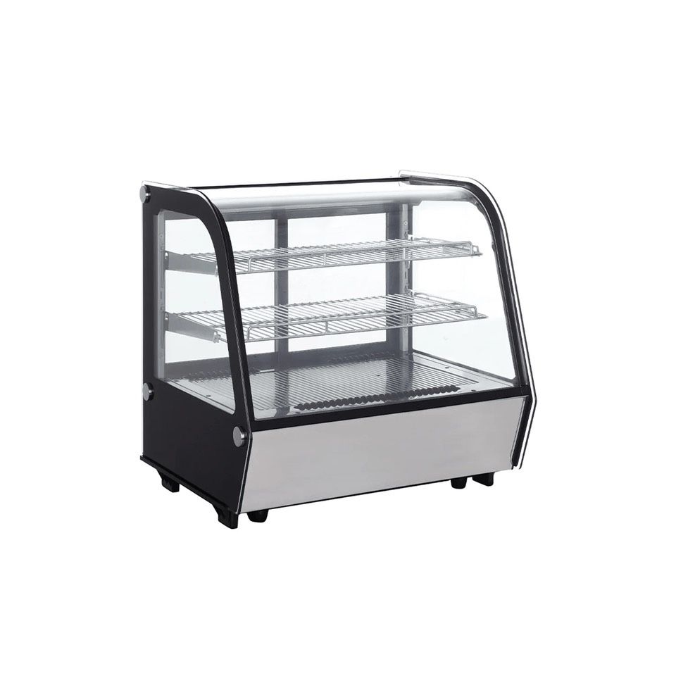 28″ Curved glass Countertop Refrigerated Showcase with LED Lighting RTW-120L-4