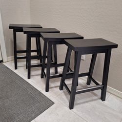 Black Counter Height Stools (Set Of 4)