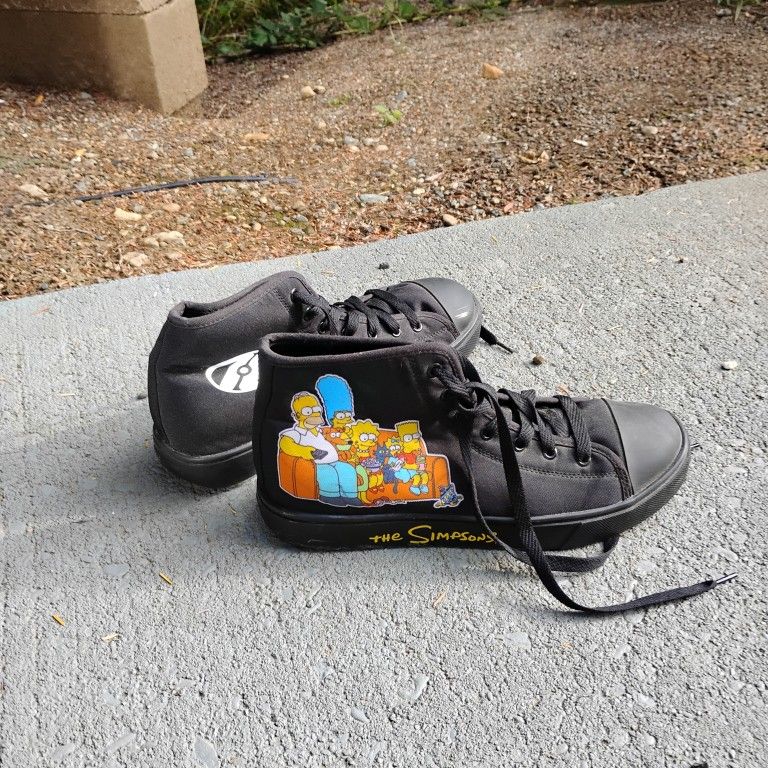 The Simpsons Heelys Black SNEAKERS MENS SIZE 10