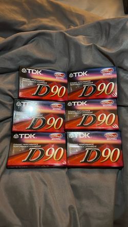 TDK D90 High Output Audio Cassette Tapes. Lot Of 9 IECI/Type I (New & Sealed)