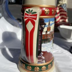 Budweiser Christmas Mugs 