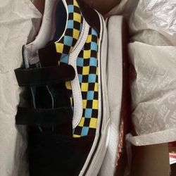 Vans old skool V Neon glow Checkerboard Sneakers