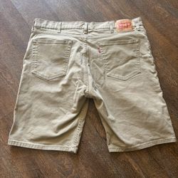Levis Tan Denim Baggie Shorts