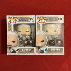 Funko Pop Animation One Piece Smoker #1914 PR Chalice Collectibles CHASE Bundle