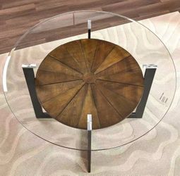 45 inch Round Glass Dining Table
