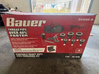 Bauer 2028E-B Heavy Duty Pipe Threading Kit