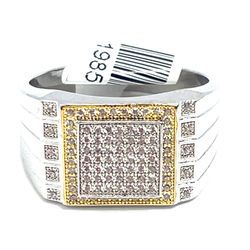 925 Sterling Silver CZ Ring 7.20g Size 11 198514/2