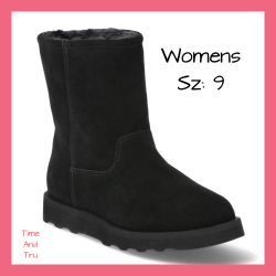 New Womens Suede Boots Sz:9