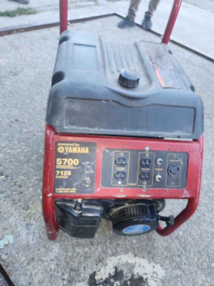 Heavy Duty Yamaha Generator On Wheels Used