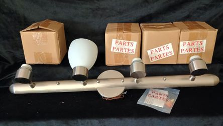 4 glass light bathroom fixture brand new