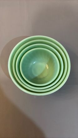 Jadeite Fire King Mixing Bowls