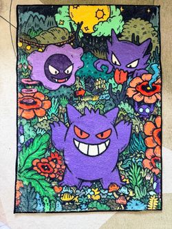 Pokemon Gengar, Gastly, & Haunter Rug!