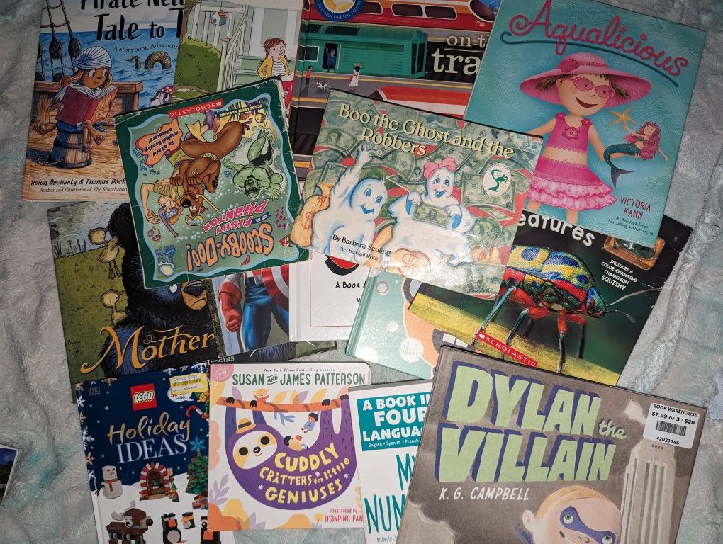 Lot Of 15 Kids Children's Books Hardcover Paperback