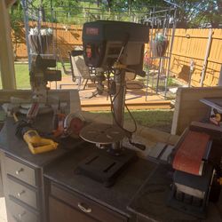 Bench Drill Press With Laser.