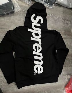 Supreme Black Hoodie Large Back Logo