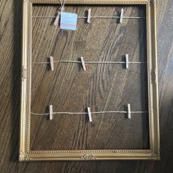 Two Gold  Clip Frame, Photos, Wedding, Seating Chart 