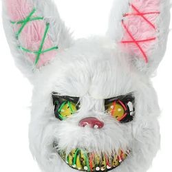 Purge Bunny Mask Light Led New Halloween Costume Party 