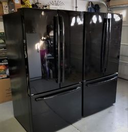 $900 Off Store Price! Like New GE French Door 27 Cubic Refrigerators! Water & Ice! Can Deliver! 50 to Choose From! Military Discount! $50 Down 90 Day!