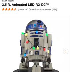 Star Wars 3.5 ft. Animated LED R2-D2 CHRISTMAS 