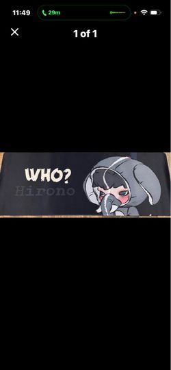 Hirono 'Who?' Anime Desk Mat