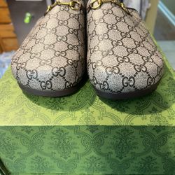 Gucci Mens Horsebit Slipper 'GG Size 45 &. 43