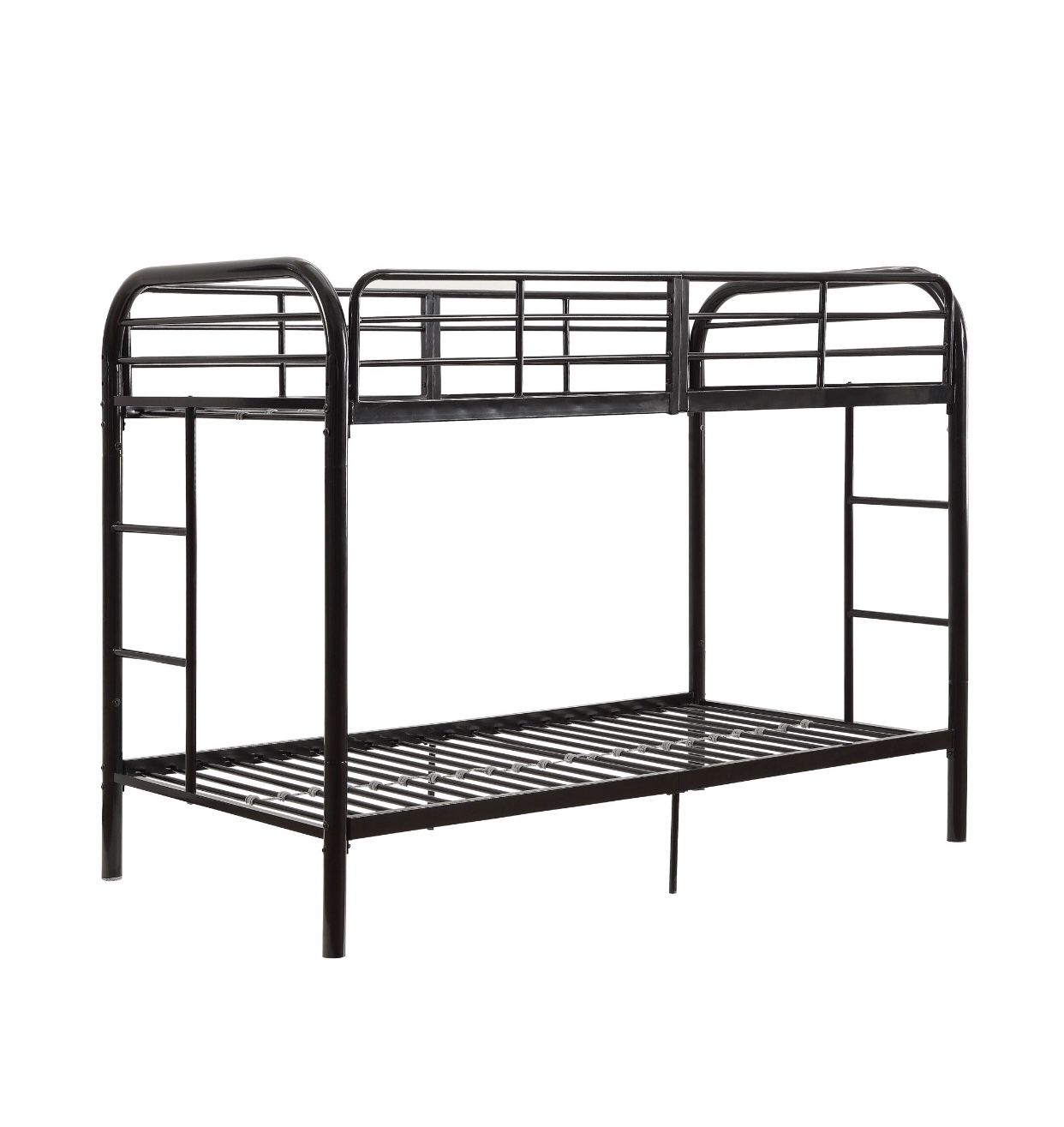 Twin over twin bunk bed & 2 mattresses