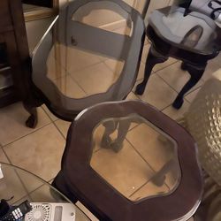 3 Piece Center And End Table Set