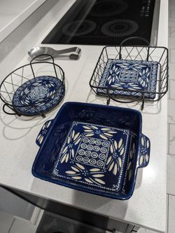Cobalt Serving Dishes