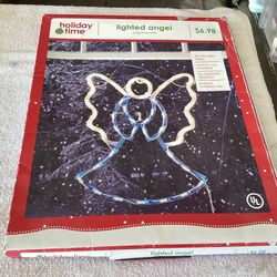 Christmas Window Lighted Angel Decor 18”