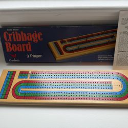 Vintage Board game- Cribbage 3 Player