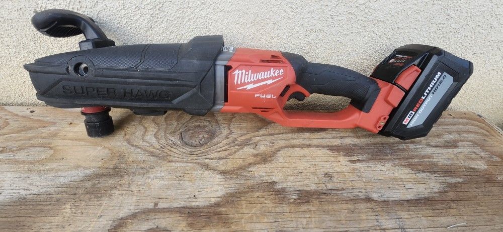 Milwaukee Super Hawg Angle Drill Tool Battery 12ah 