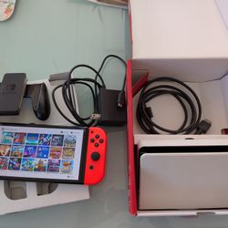 Mint Condition Like New Nintendo Switch Oled With Lots Of Games 