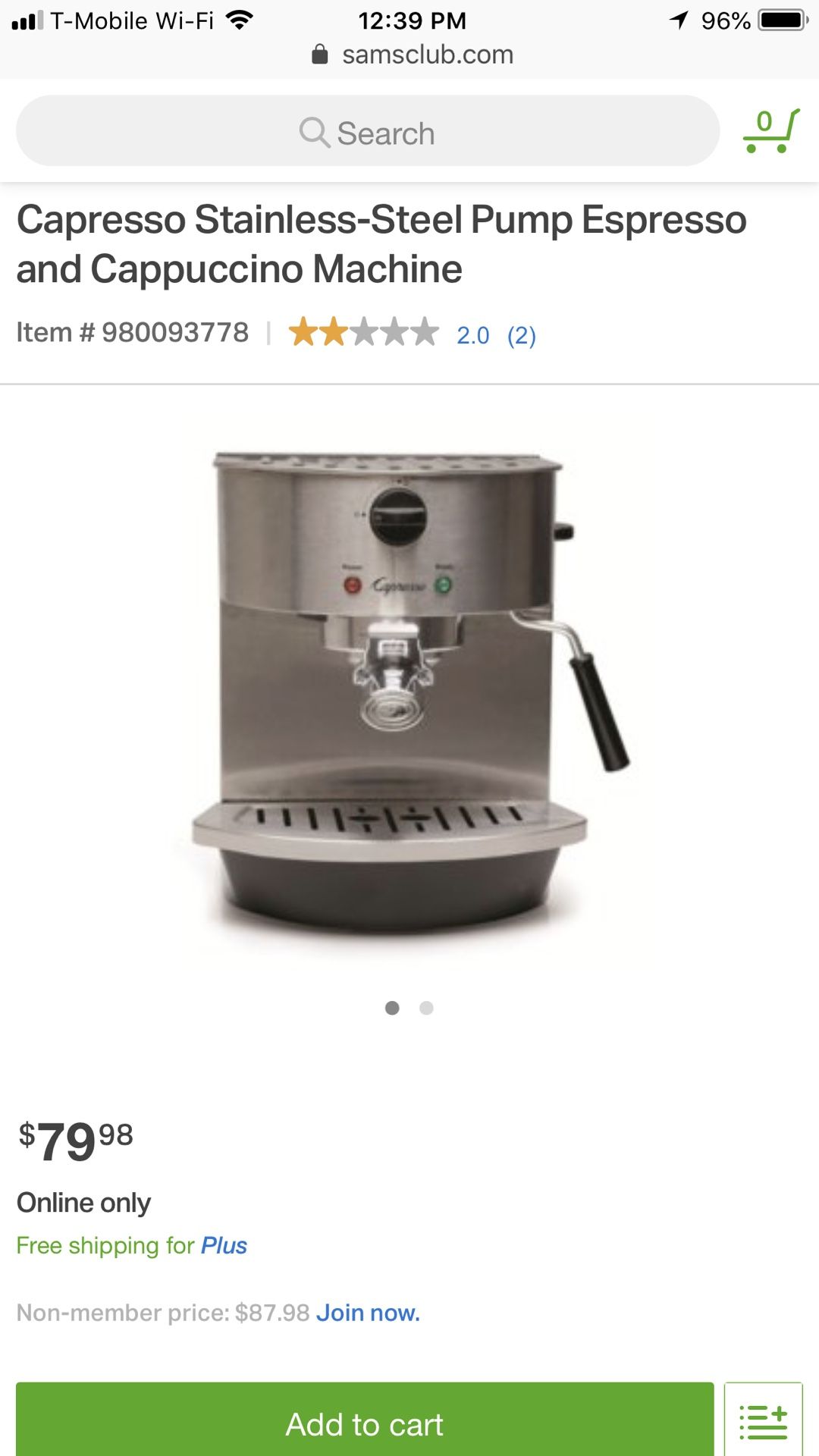 Capresso Espresso Machine