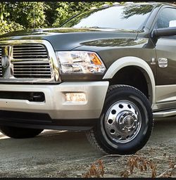 Chrome Dually Truck Front Wheel Center Caps Fit For 11-16 Dodge Ram 3500 1-Ton Thumbnail