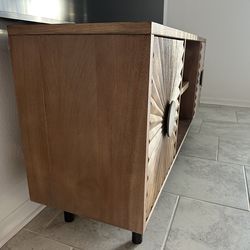 TV Console / Wood /  64” x  16” x  28”1/4