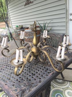 Antique Brass Chandelier