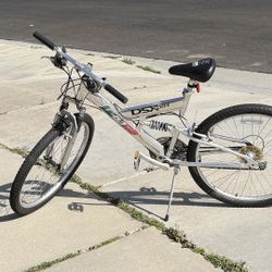 Lugano DSX 001 Dual Suspension Mountain Bike with 26” Wheels - New tires, tube, brake cable