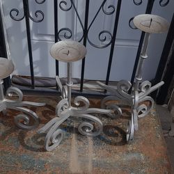 Set Of Three Candle Holders