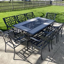 Patio Set With 8 Chairs And Table Elliot Creek
