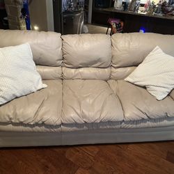 Havertys Leather Couch & Chair