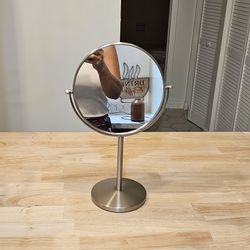 Tabletop Makeup Mirror with Magnification 8" Double-Sided Vanity Mirror