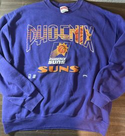 Vintage 1990s Phoenix Suns Sweatshirt Men's L Nutmeg Mills NBA Purple USA Made