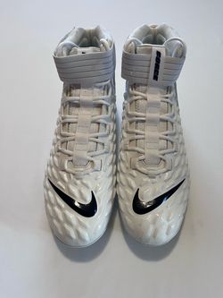 Size 17 Nike Force High-Top Football Cleats White