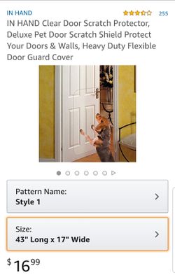 Clear door scratch protector