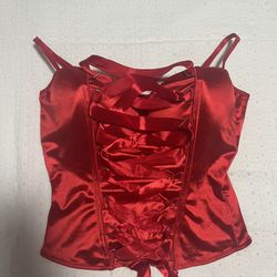 Spirit Halloween Red Corset Size XL