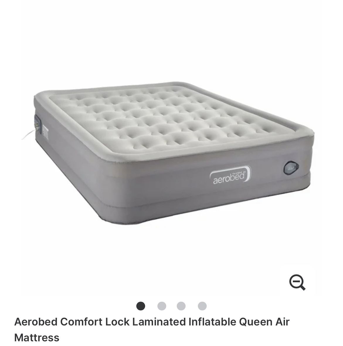 Aerobed Comfort Lock Laminated Inflatable Queen Air Mattress. Open bag but never used.